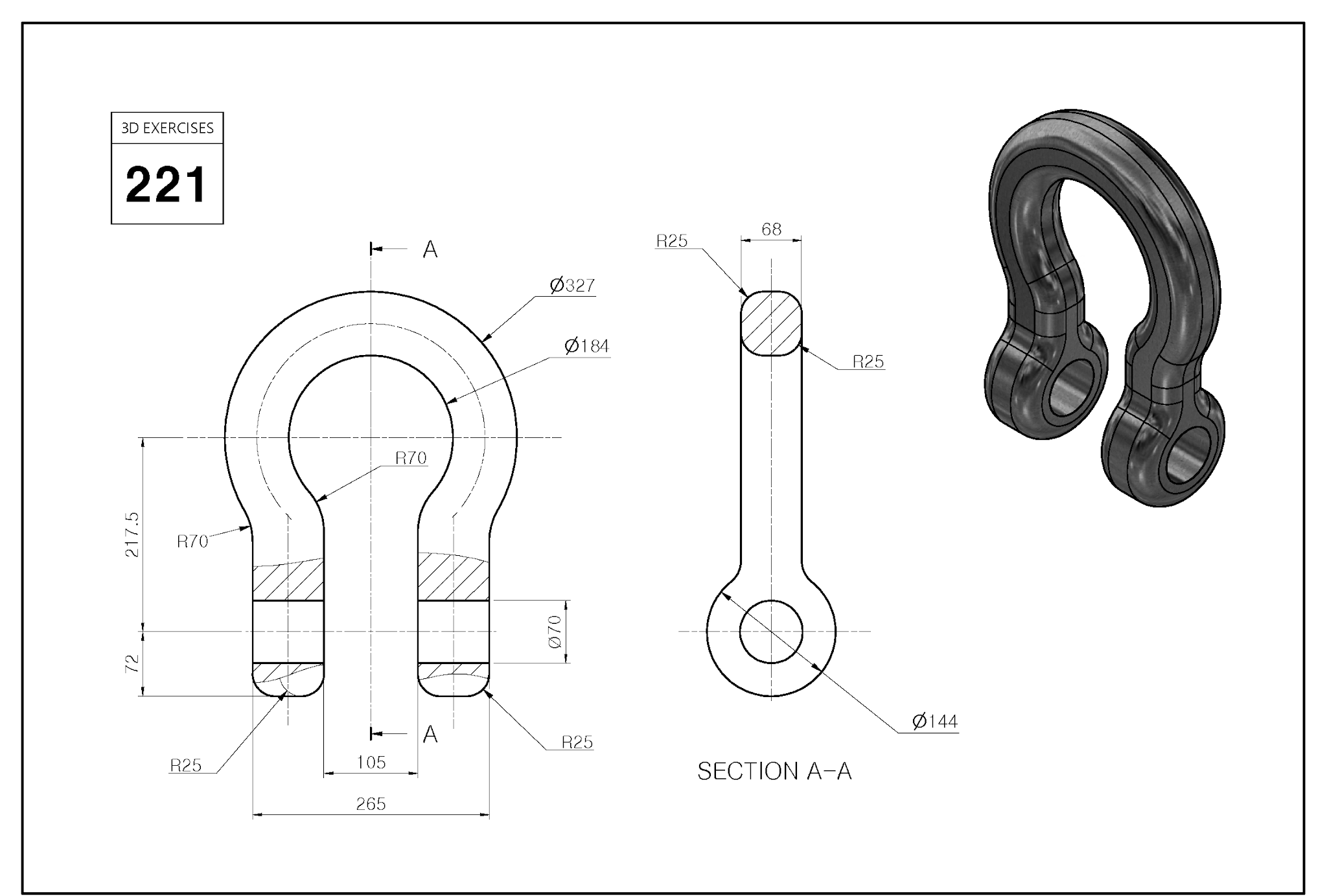 3D CAD EXERCISES (WWW.STUDYCADCAM.COM) 221